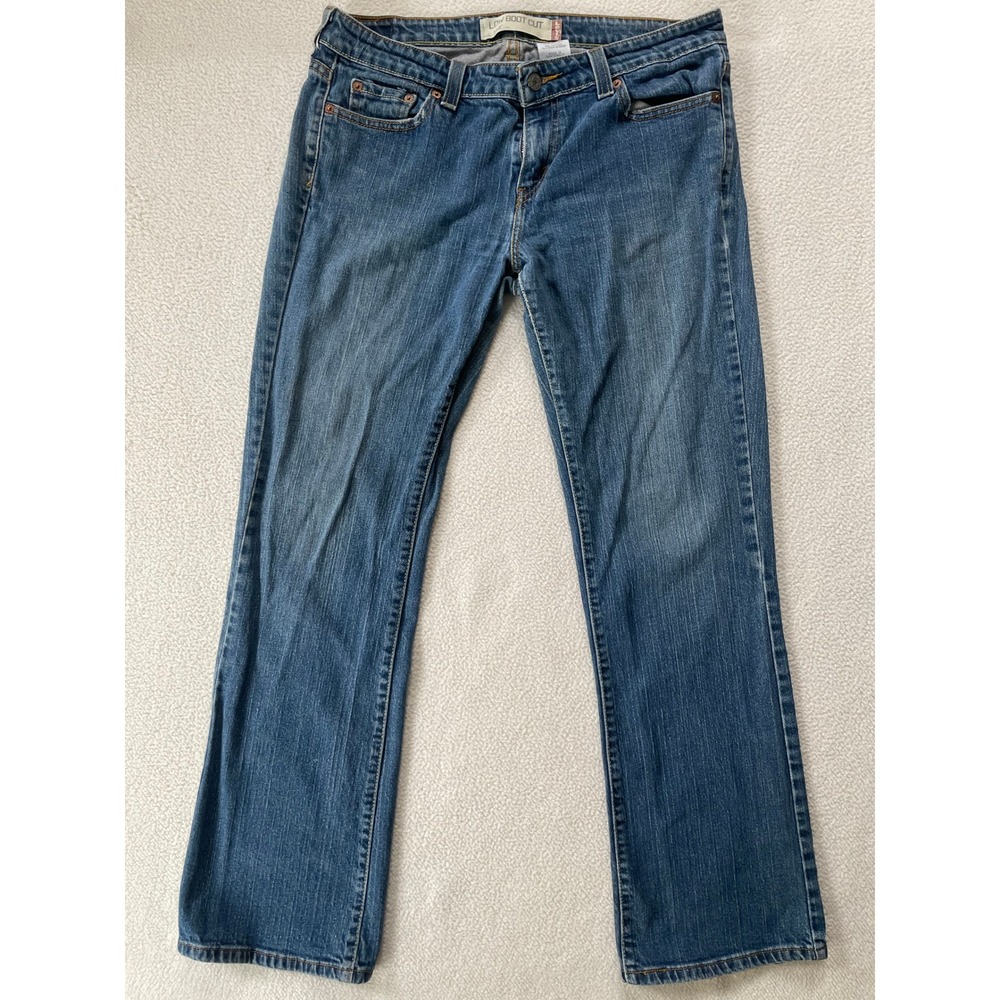 Levi's Womens 10 M Jeans Blue 515 Low Boot Cut Stretch Denim Medium Wash Y2k 00s